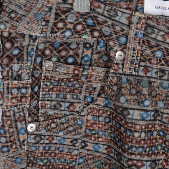 ETOILE ISABEL MARANT SIZE 36 MULTICOLORED PANTS - Picture 9 of 16